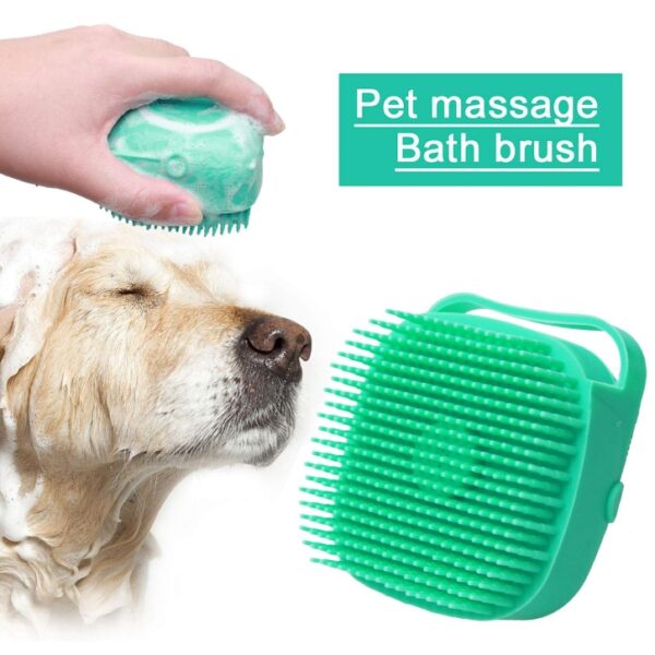 Pet Shampoo Massager Soft Silicone Brushes - Image 3