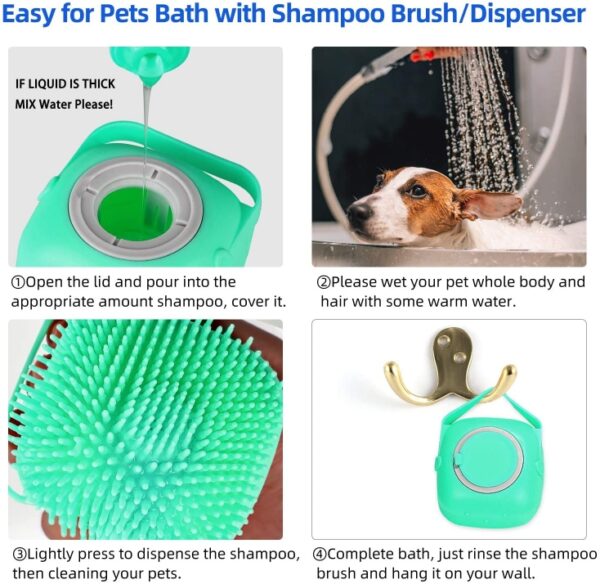 Pet Shampoo Massager Soft Silicone Brushes - Image 5